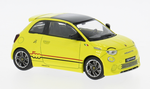 Fiat 500e Abarth 2024 Geel - 1:43  Fiat 500e Abarth 2024 Geel - 1:43